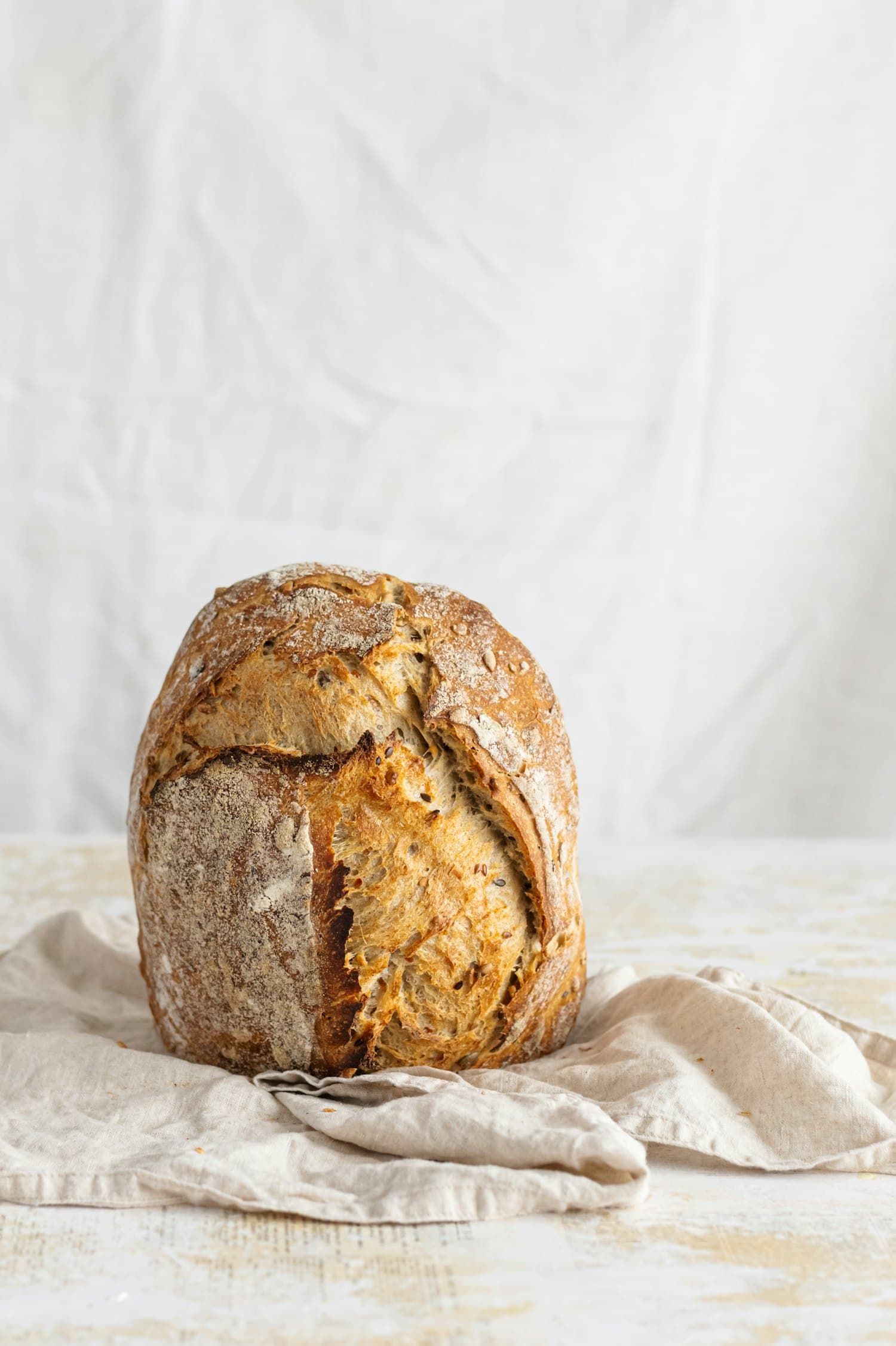 A rosemary and sea salt sourdough loaf
